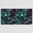 Floral and Snake Night Desk Mat Gallery Image 3