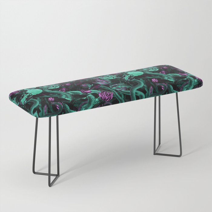 Floral and Snake Night Bench Gallery Image 1