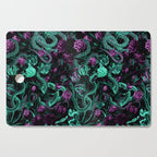 Floral and Snake Night Cutting Board Gallery Image 1