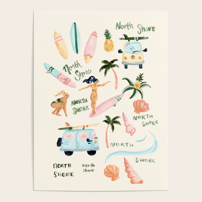 North Shore Art Print Poster Gallery Image 4