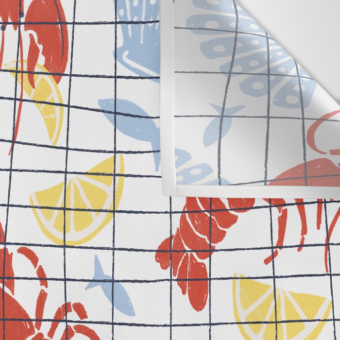 Fresh Catch Summer Lobster Wall Tapestry Gallery Image 3