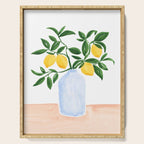 Lemon Tree Branch in a Vase Serving Tray Gallery Image 1