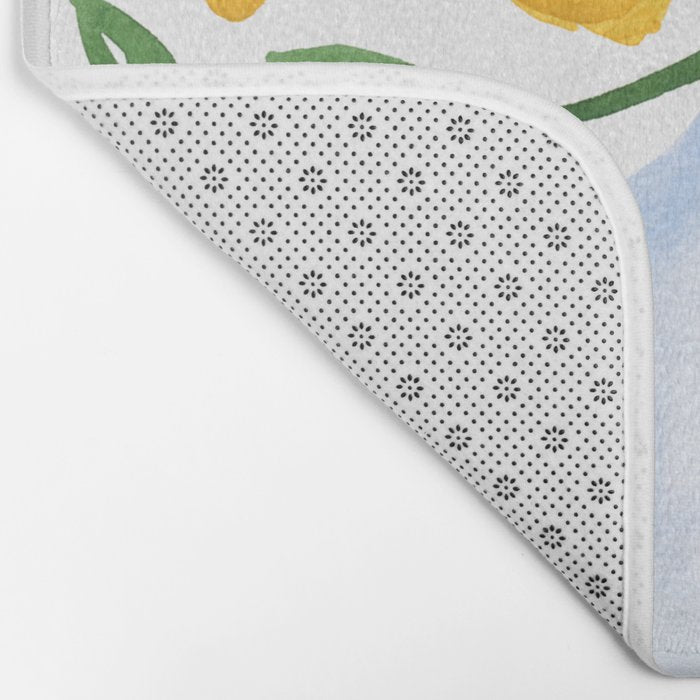 Lemon Tree Branch in a Vase Bath Mat Gallery Image 2