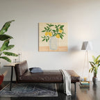 Lemon Tree Branch in a Vase Wood Wall Art Gallery Image 2