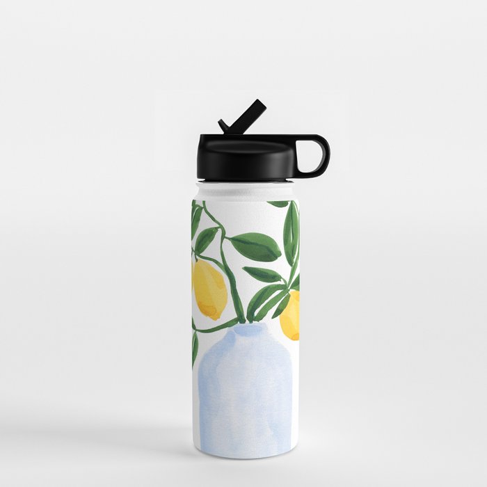 Lemon Tree Branch in a Vase Water Bottle Gallery Image 1