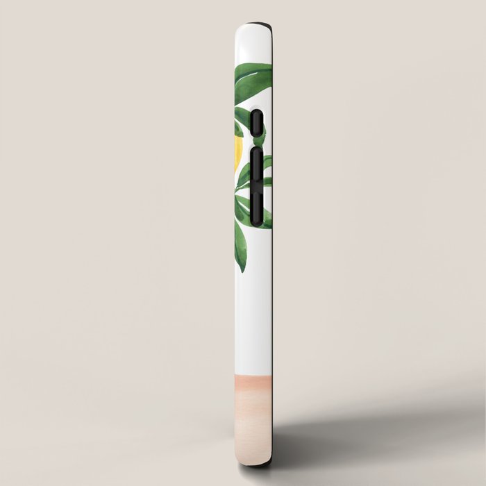 Lemon Tree Branch in a Vase iPhone Case Gallery Image 2