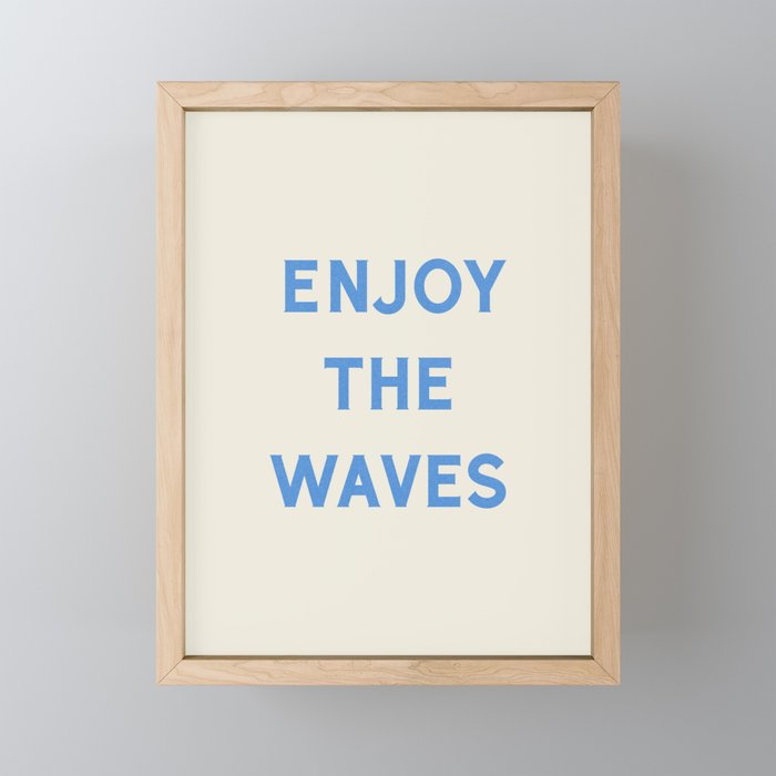 Enjoy The Waves Mini Art Print Gallery Image 1