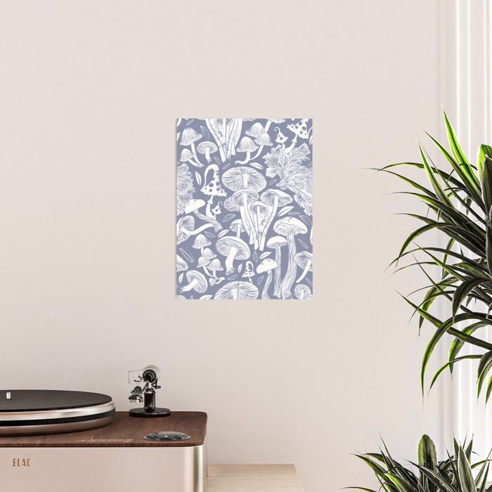 Delicious Autumn botanical poison IV // blue grey background Poster Gallery Image 2