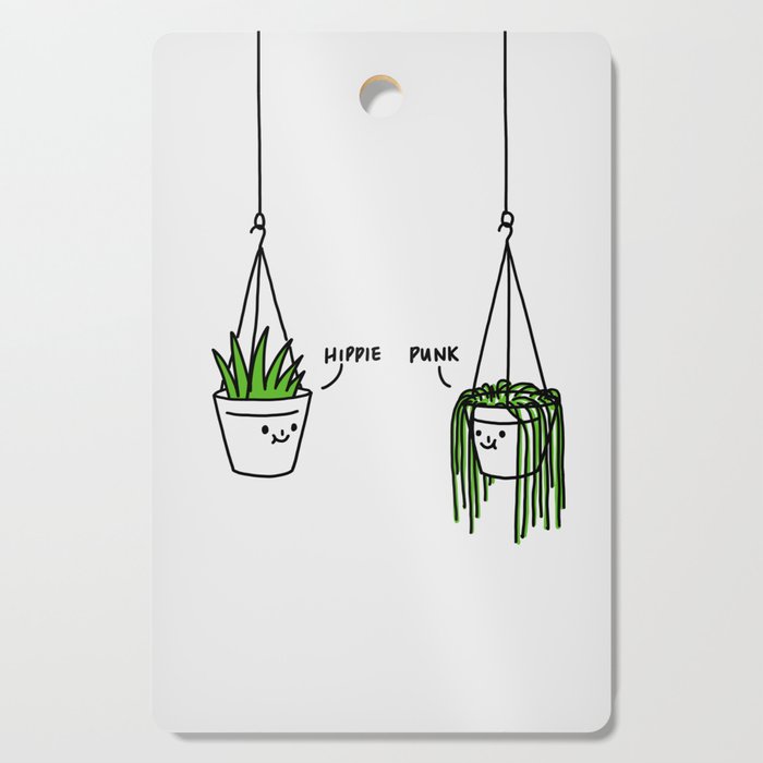 Hippie and Punk plants Cutting Board Gallery Image 1