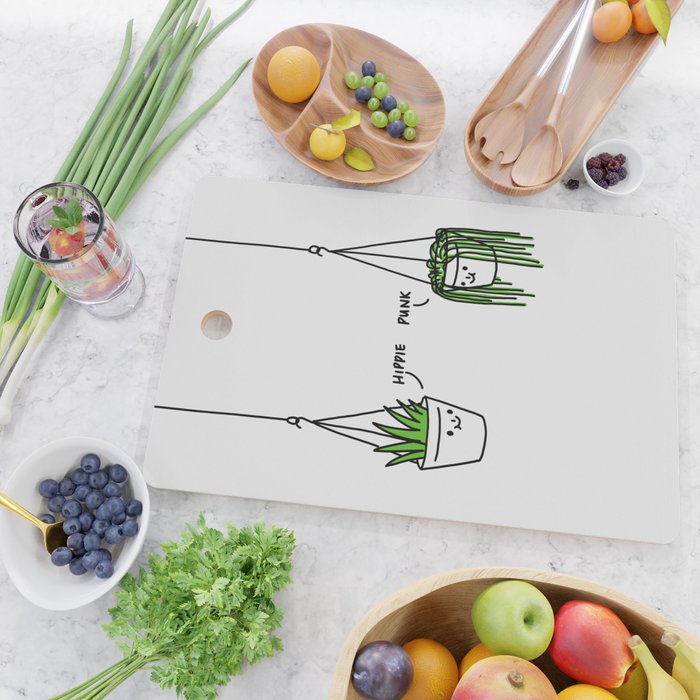 Hippie and Punk plants Cutting Board Gallery Image 2