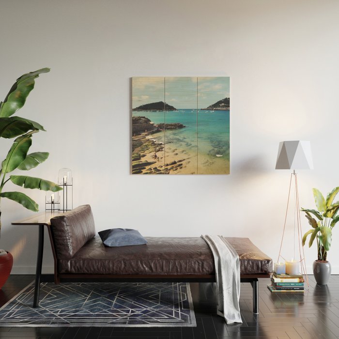 Summer in Donostia San Sebastian Spain Beach Wood Wall Art Gallery Image 2