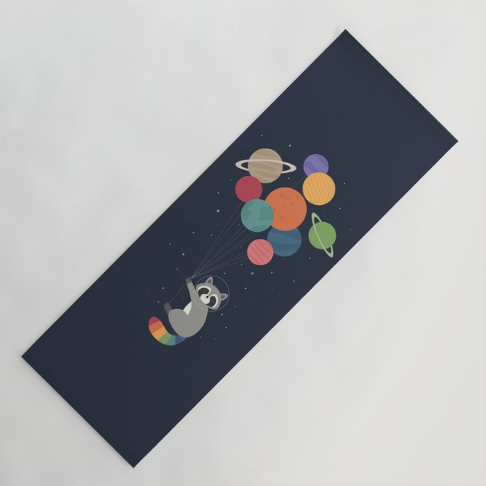 Space Raccoon Yoga Mat Gallery Image 1