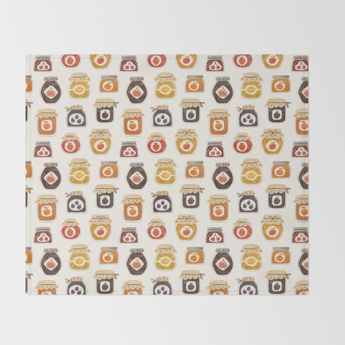 Jam Jars Throw Blanket Gallery Image 2