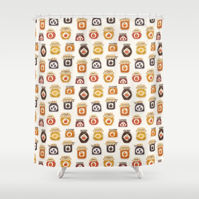 Jam Jars Shower Curtain Gallery Image 1