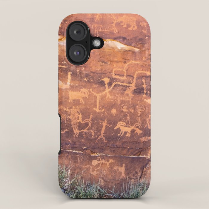 Ancient Rock Art Panel 0619 - Utah iPhone Case Gallery Image 1