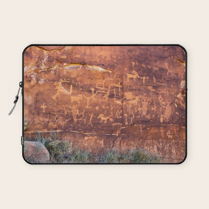 Ancient Rock Art Panel 0619 - Utah Laptop Sleeve Gallery Image 1