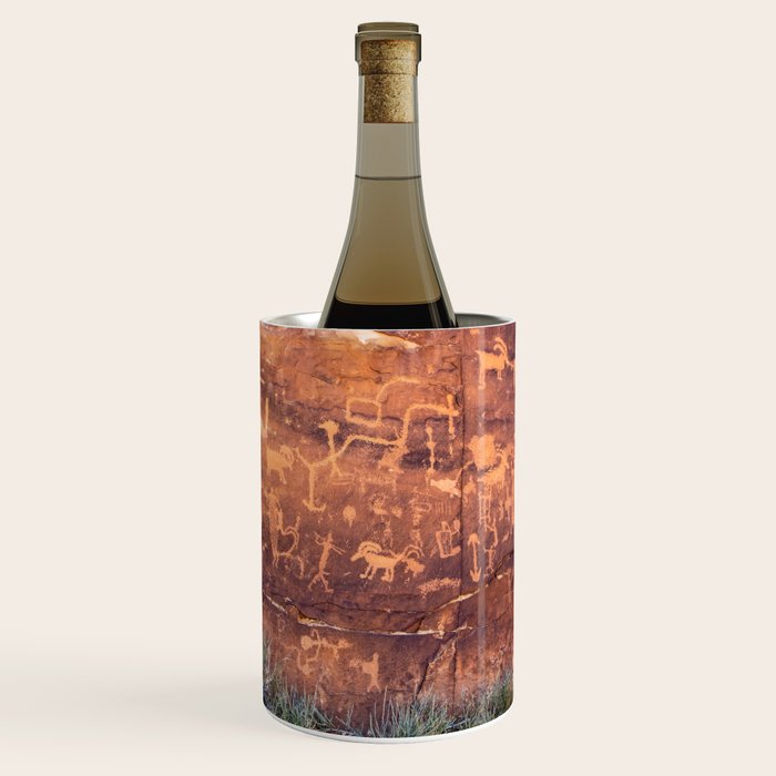 Ancient Rock Art Panel 0619 - Utah Wine Chiller Gallery Image 1