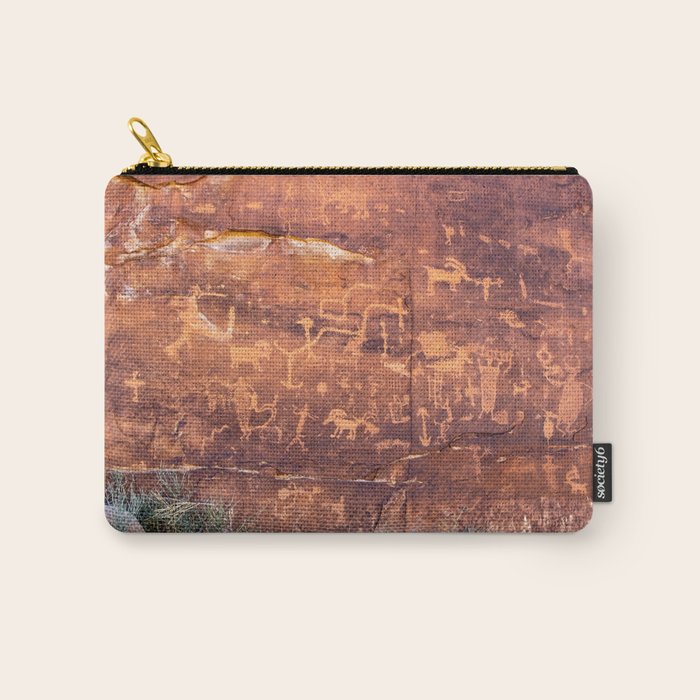 Ancient Rock Art Panel 0619 - Utah Carry All Pouch Gallery Image 1