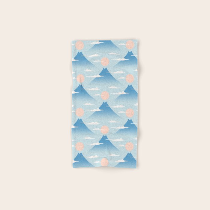 Cat Mountain Cloud pattern 1 Bath Towel Gallery Image 1