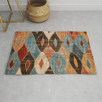 Rustic Shabby Moroccan Weave Rug Gallery Image 1