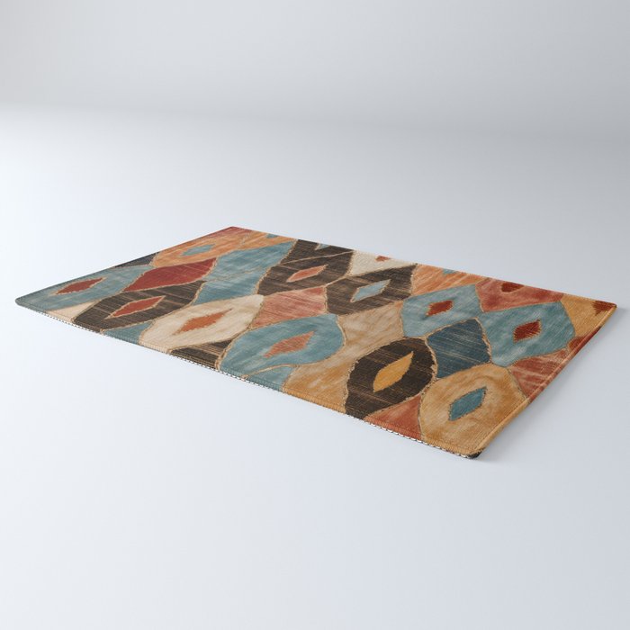 Rustic Shabby Moroccan Weave Rug Gallery Image 3
