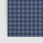 Gingham Plaid Pattern - Navy Blue Poster Gallery Image 3