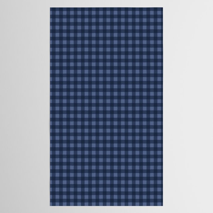 Gingham Plaid Pattern - Navy Blue Tablecloth Gallery Image 2