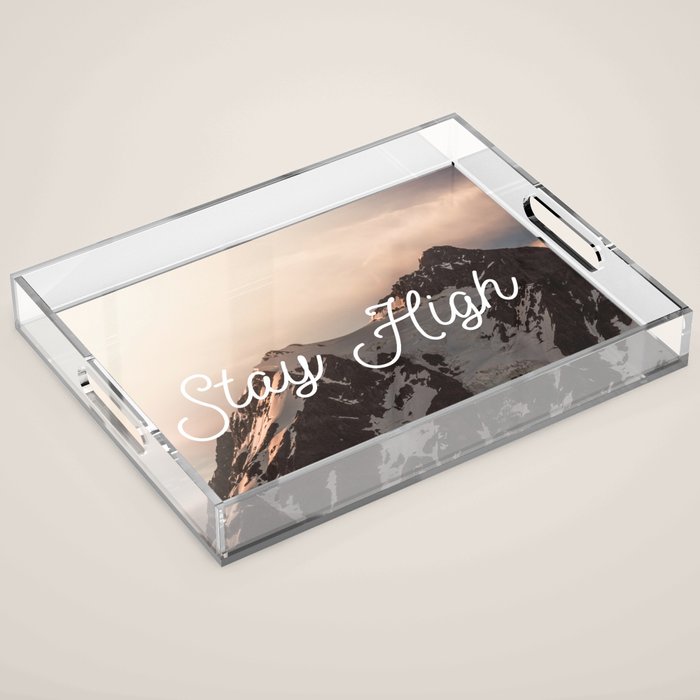 Stay High - Mt Shuksan Acrylic Tray Gallery Image 1