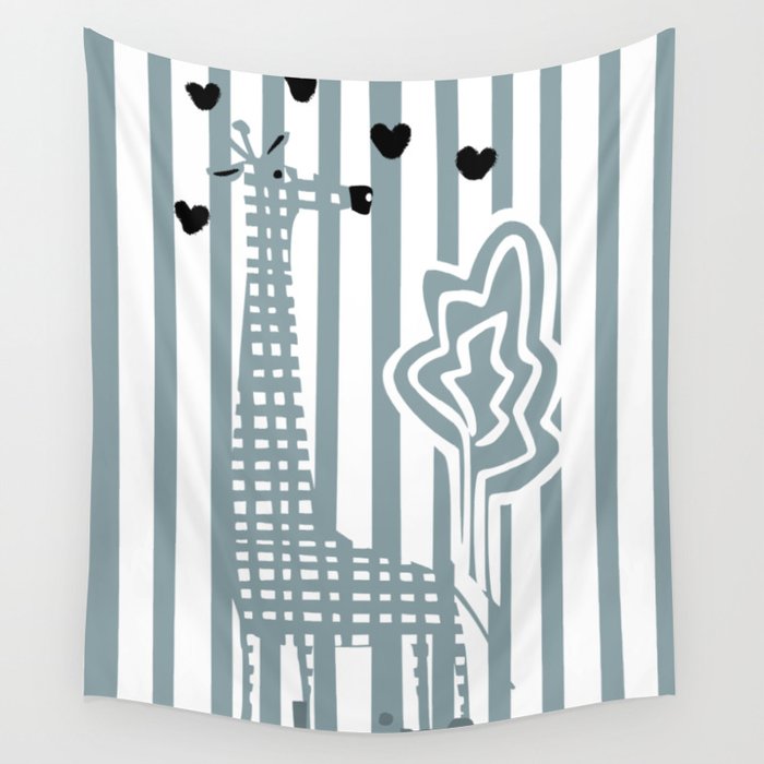 Cool giraffe Wall Tapestry Gallery Image 4