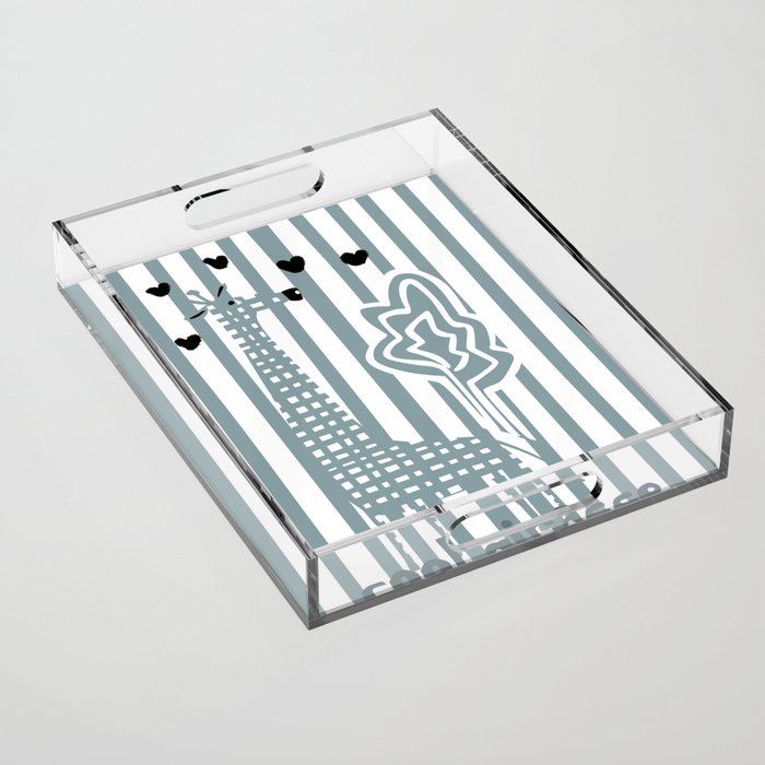 Cool giraffe Acrylic Tray Gallery Image 1
