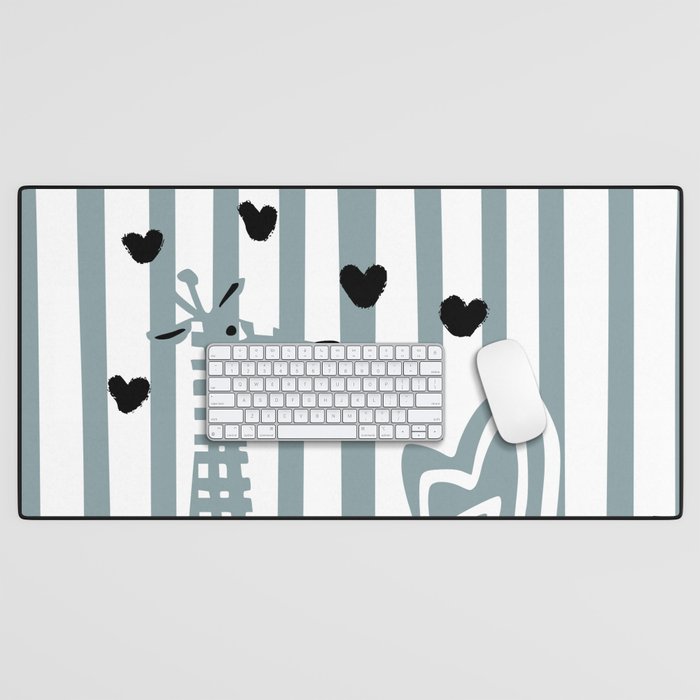 Cool giraffe Desk Mat Gallery Image 1
