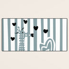 Cool giraffe Desk Mat Gallery Image 3