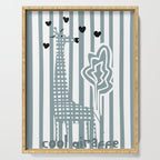 Cool giraffe Serving Tray Gallery Image 1