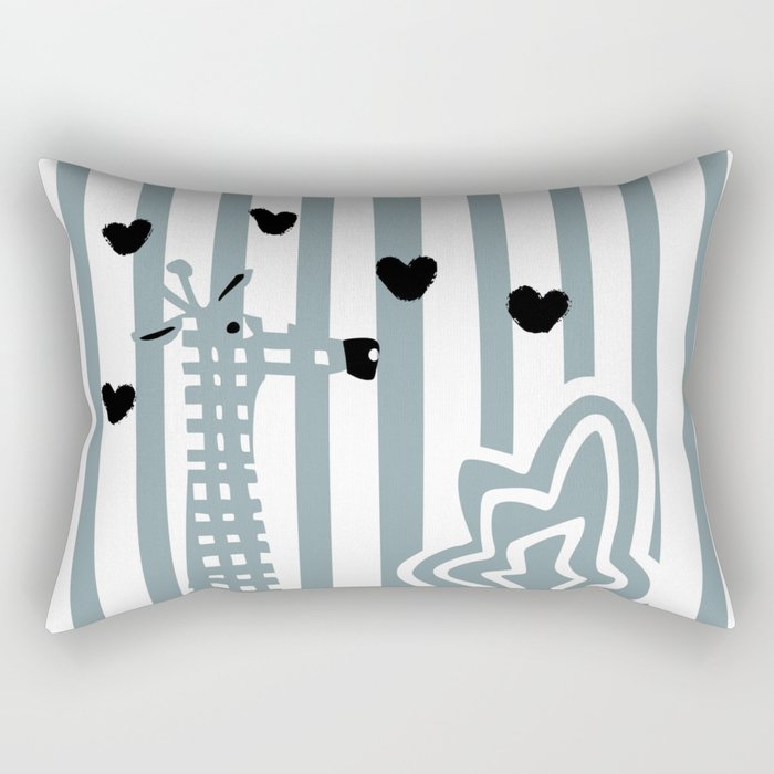Cool giraffe Rectangular Pillow Gallery Image 2