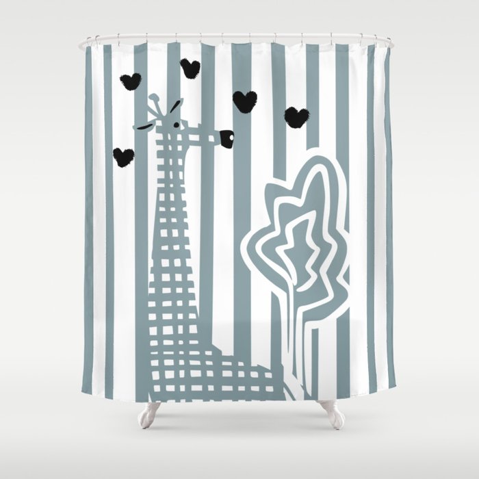 Cool giraffe Shower Curtain Gallery Image 1