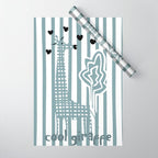 Cool giraffe Wrapping Paper Gallery Image 1