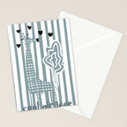 Cool giraffe Stationery Card Gallery Image 2