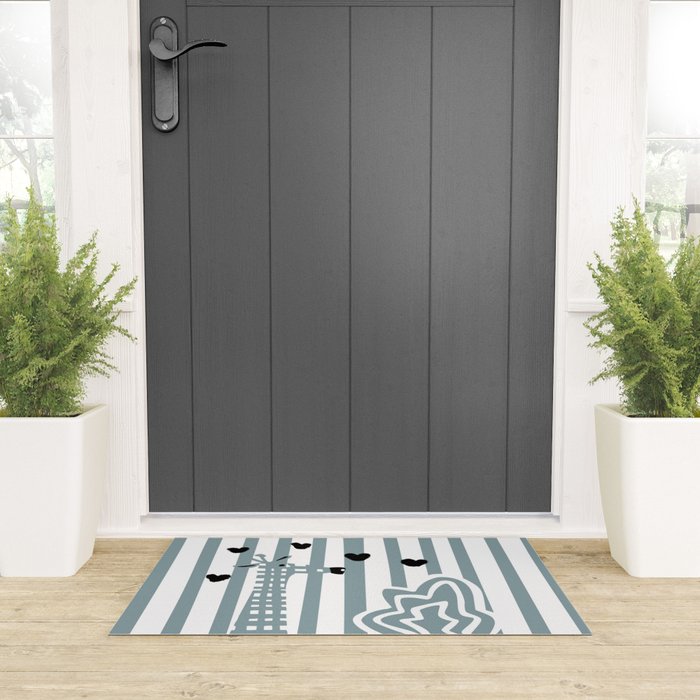 Cool giraffe Welcome Mat Gallery Image 3