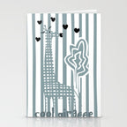 Cool giraffe Stationery Card Gallery Image 2