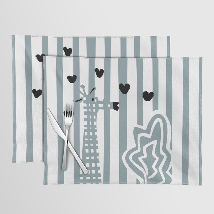 Cool giraffe Placemat Gallery Image 1
