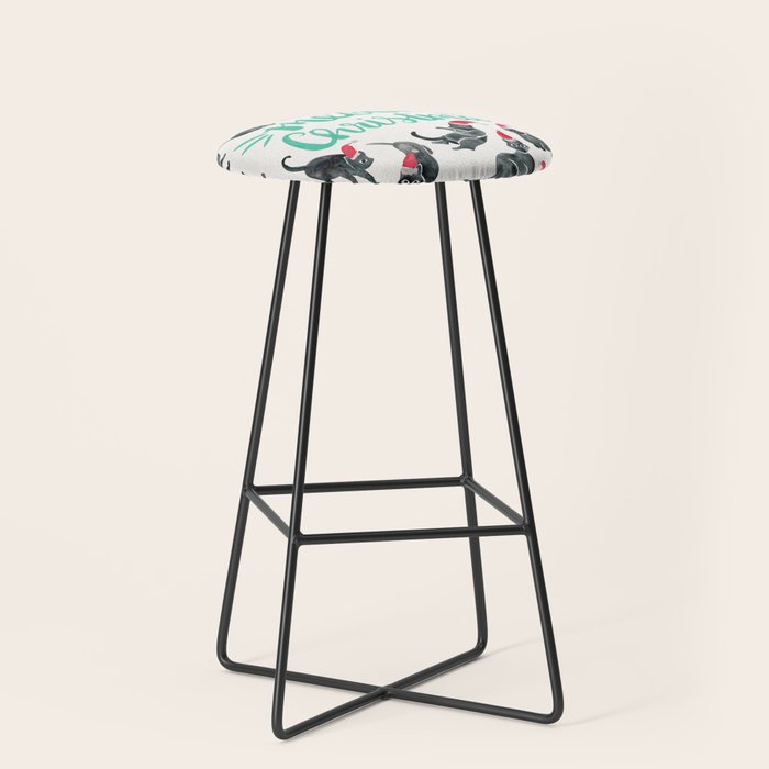 Meowy Christmas - Mint Type Stool Gallery Image 1