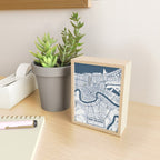 New Orleans City Map of Louisiana, USA - Coastal Mini Art Print Gallery Image 2