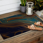 Peacock Ocean Outdoor Rug Gallery Image 2