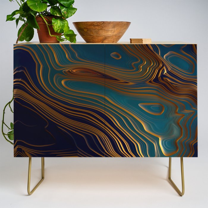 Peacock Ocean Credenza Gallery Image 1