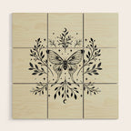 Mystical Luna Moth Wood Wall Art Gallery Image 1