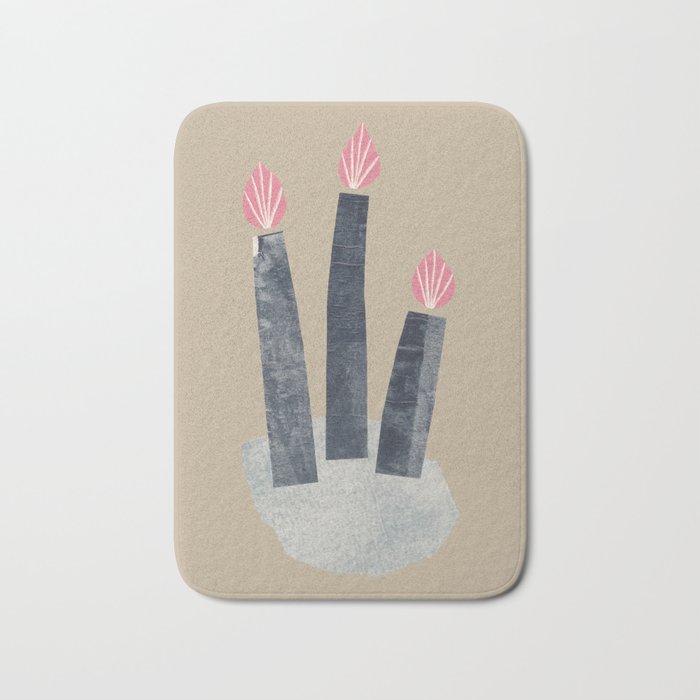 Small Collage: Candles Bath Mat Gallery Image 1