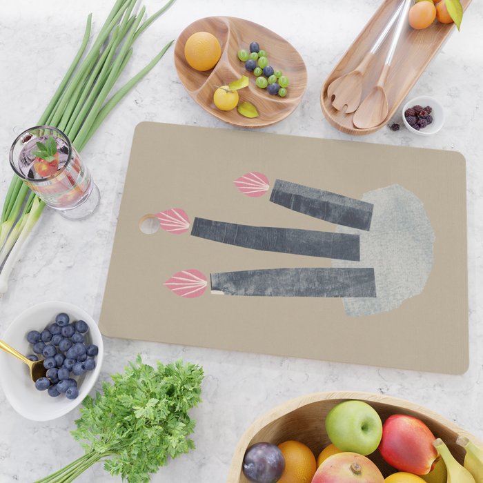 Small Collage: Candles Cutting Board Gallery Image 2