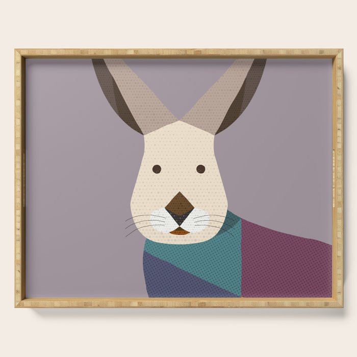 European Hare Serving Tray Gallery Image 1