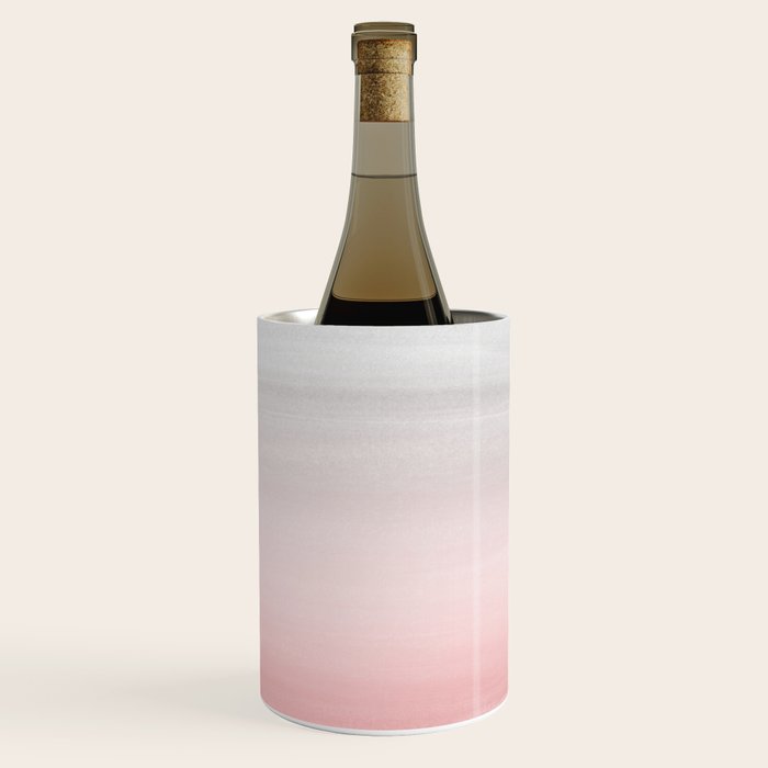 Touching Blush Gray Watercolor Abstract #1 #painting #decor #art #society6 Wine Chiller Gallery Image 3