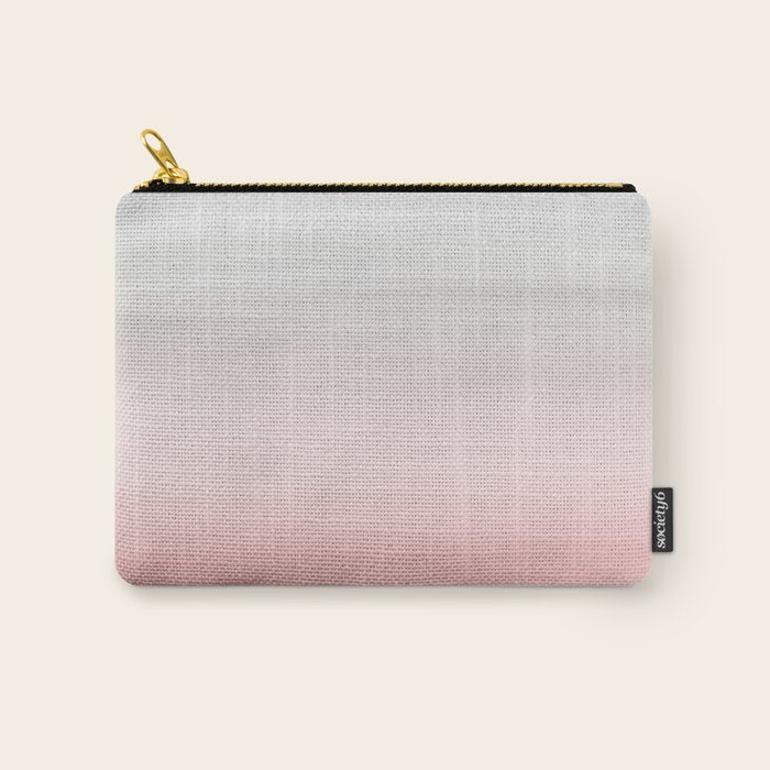 Touching Blush Gray Watercolor Abstract #1 #painting #decor #art #society6 Carry All Pouch Gallery Image 1